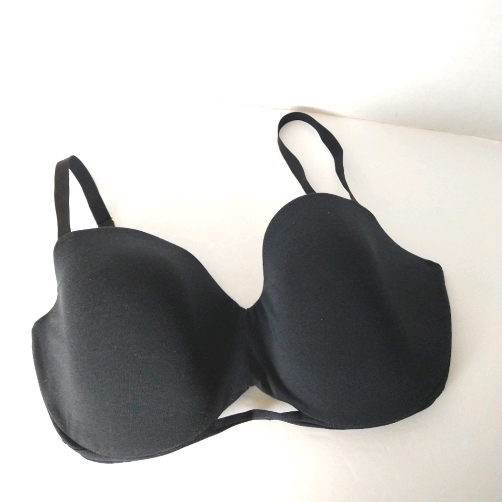 Third Love 24/7 Cotton T-shirt Bra Black 36F